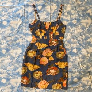 ANTHRO MAEVE SZ 2 FLORAL DRESS